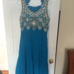 Indian blue dress